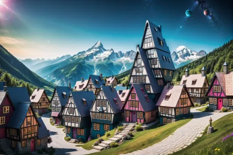 photograph, cinematic color grading, mountainside,whimsical fantasy settlement outside of the universe<lora:EnvyBetterHiresFixXL01:0:hr=1><lora:EnvyDutchArchitectureXL01:1.1>