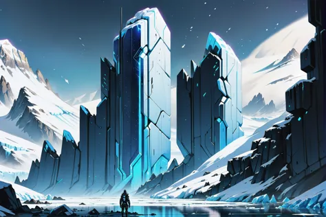 digital painting, cyberpunk, scifi, Glacier<lora:EnvyBetterHiresFixXL01:0:hr=1><lora:EnvyDutchArchitectureXL01:1>