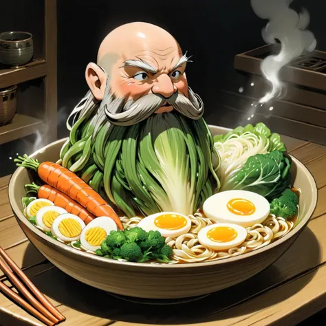 <lora:studio_ghibli_xl_v1:1.5> Studio Ghibli, spirited away, cartoon style, magical, Harry_Dwarf made of vegetables,  dwarf-like...