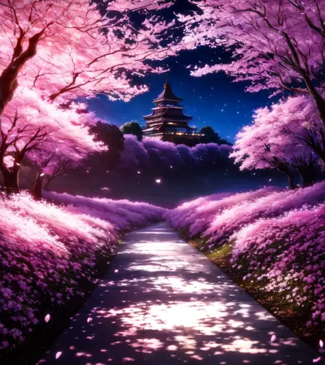 anime, Someday she will meet again, 1girl,
I believe that time will come,
The days of the cherry blossom road trip illuminated b...