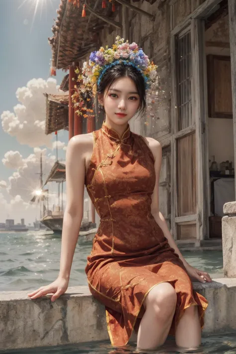 浔埔女-簪花围头饰 | Xunpu-Hairpin flowers | Chinese traditional clothing