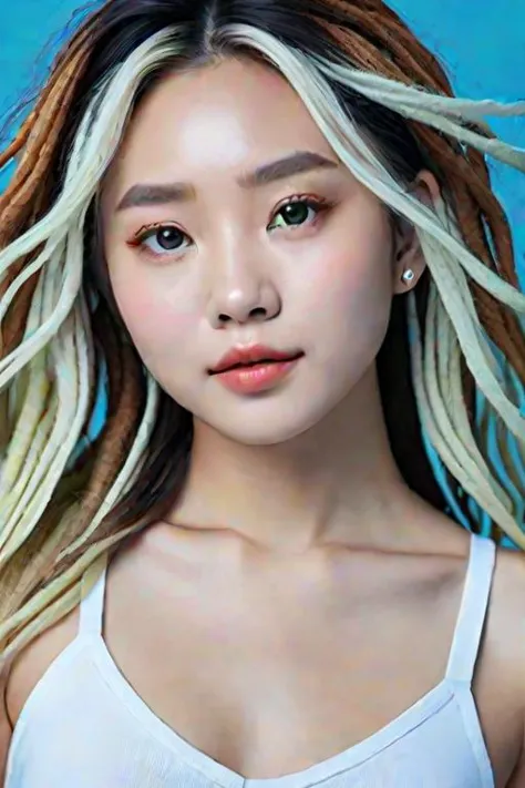 (masterpiece:1.33),(bestquality:1.21),8k,high detailed,ultra-detailed,photography,award winning,documentary,Original Photo,Realisticity,(Radom simple color background:1.35),1girl,slim asian girl,beautiful face,slim body,ultra-detailed natural skin textures...