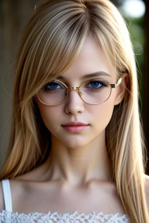 rubia con gafas, perfecteyes eyes, <lora:lora_perfecteyes_v1_from_v1_160:1>