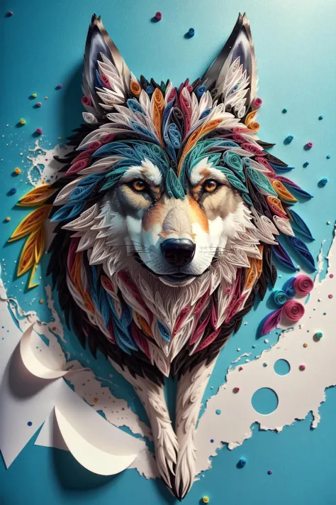 wolf,multi dimensional paper quilling, art, chibi,
yang08k,  beautiful,  colorful,
masterpieces, top quality, best quality, official art, beautiful and aesthetic,
<lora:yang08k:0.7>