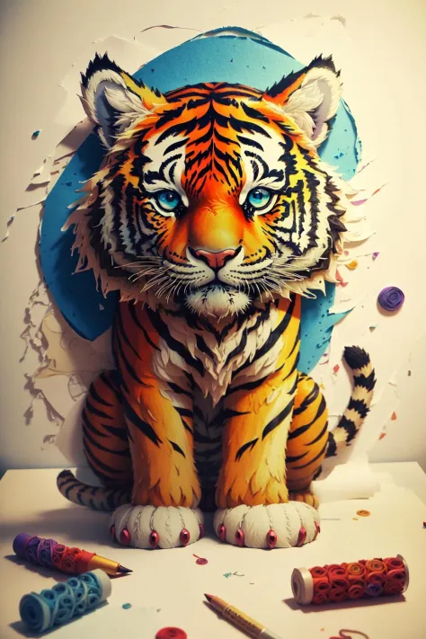 tiger,multi dimensional paper quilling, art, chibi,
yang08k,  beautiful,  colorful,
masterpieces, top quality, best quality, official art, beautiful and aesthetic,
<lora:yang08k:0.7>
