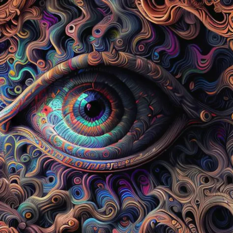 Psychedelic, Multi-Colored Style Art (1)