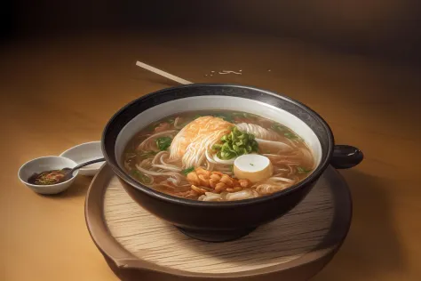 (obra maestra, calidad superior, mejor calidad, arte oficial, hermoso y estetico:1.2),más detallado , Calidad de fotografía 8K,((ultra detallado)), (ilustración CG muy detallada), ((un extremadamente delicado y hermoso)) ,comiendo ramen,