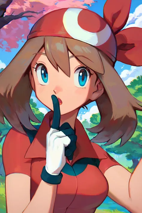 pokemon's new character is a girl with a red hat and a red shirt