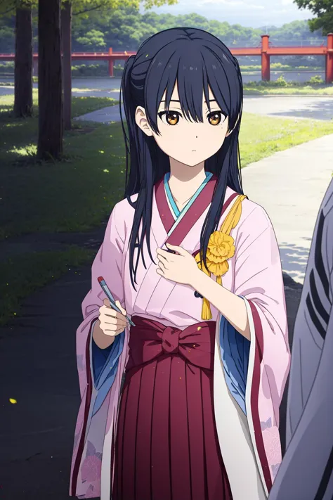 Ichigyou Ruri,solo,japanese clothes, kimono,