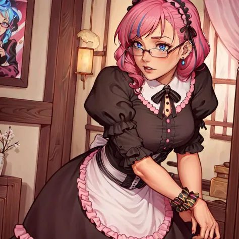 ((best quality)), ((highly detailed)), masterpiece, detailed face, beautiful face, (detailed eyes, deep eyes), (1girl), (glasses...