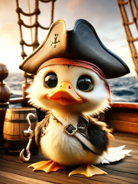 fur pirates, duck, hook <lora:furpirate-000004:0.9>