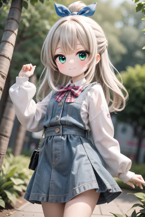 insanely detailed, absurdres, ultra-highres, ultra-detailed, best quality,
1girl, solo, nice hands, perfect hands
BREAK
jirai kei,plaid skirt, shirt, long sleeves, bow, blue skirt, white shoulder frilly shirt, outdoors, blue bow, long hair, (cleavage:-1.5)
BREAK
happy smile, laugh, closed mouth
BREAK
standing, cowboy shot, looking at viewer
BREAK
slender, kawaii, perfect symmetrical face, ultra cute girl, ultra cute face, ultra detailed eyes, ultra detailed hair, ultra cute, ultra beautiful
BREAK
in forest, depth of field, ultra detailed background
BREAK
medium large breasts
BREAK
orange hair, green eyes, topknot,