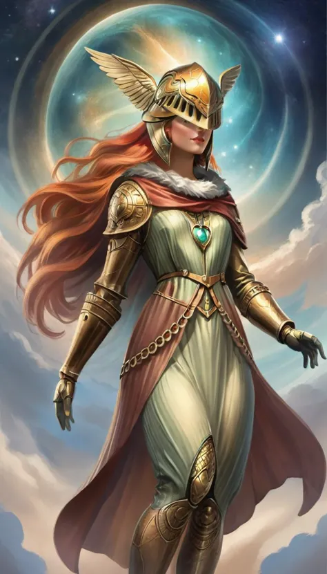 ethereal fantasy concept art of   <lora:MaleniaXL:.8> malenia woman, full body <lora:SDXL_Sacred_beast:.4> helmet . magnificent,...