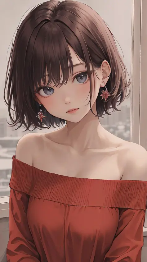 best quality, masterpiece, ultra high res, 1girl, off shoulder