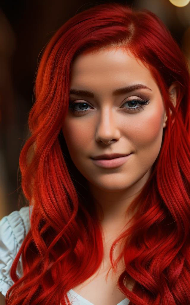 Annitheduck, cabelo vermelho, (8K, Foto CRU, melhor qualidade, Obra de arte:1.2), (realista, photo-realista:1.37), melhor qualidade, resolução ultra alta, ultra-detalhado