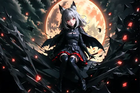 (high quality),(8K),(4K),
1girl,Shiroko,dark layered dress,black ripped cape,red moon,bat,haunted castles,night,
<lora:sunaookam...