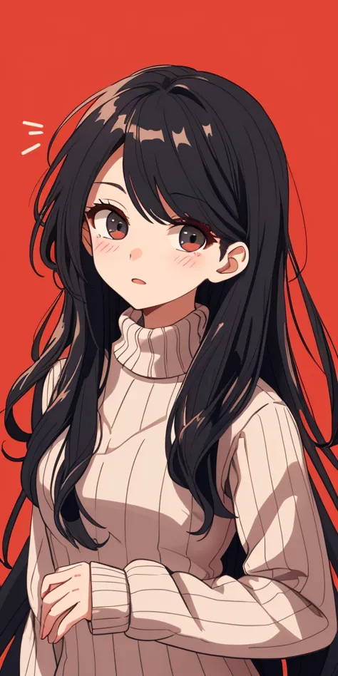 score_9, score_8_up, score_7_up, 20 years old, beautiful girl, black hair, very long hair, straight hair, closed mouth
1girl, detailed face, beautiful woman's face, sweater, red background, looking at viewer
\\ Made with ONE FOR ALL checkpoint by Chaos Experience @ https://civitai.com/user/ChaosExperience/ \\