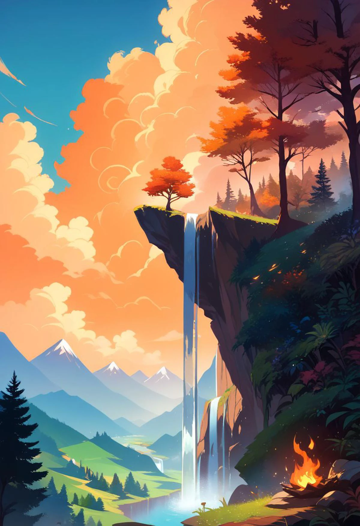 score_9, score_8_up, score_7_up, score_6_up, score_5_up, score_4_up, waterfall, mountains, forest, wind, fire, masterpiece, source_painted_concept_art
BREAK