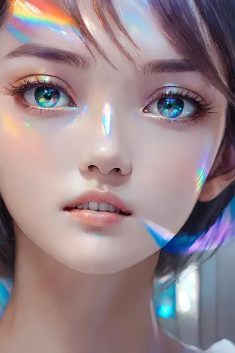 iridescent painting, prismatic, holographic, chromatic aberration,
masterpiece, best quality, 1girl,  <lora:kwFemale_Beta40-SDXL...