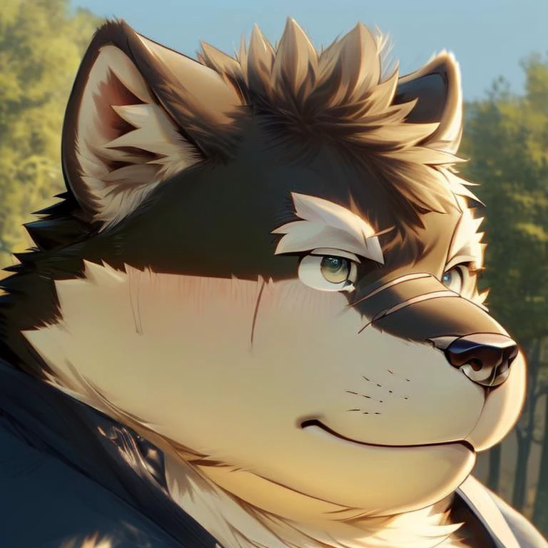 solo, male, highly detailed, ((detailed o face, (detailed eyes:1), detailed)), portrait, close-up,(digital flat colors:1.1), shaded,good anatomy,(masterpiece:1.3),(best quality:1.4), 4k, hi res,nj5furry, moritaka