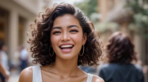 a profestional picutre of Southeast Asian with brown eyes with male Taper Fade with Curly Hair hair hairstyle and designer stubble shaving in ash brown color, dressed as vampire , Warm Laughter: Throwing their head back, their laughter rings out with genuine joy. Their eyes crinkle at the corners, and their body shakes with mirth. , camera angle from behind and focus on face, photorealism,unreal 5 daz,perfectly drawed hands,perfectly drawed face,perfect body,extremely detailed artgerm greg rutkowski greg,((ultrasharp)),((masterpiece)),((best quality)),((ultradetailed)),((intricated details)),ultradetailed character,detailed face,intricated face details,<lyco:GoodHands-beta2:1>,extremaly detailed background,perfectly detailed face,character focus,intricated details of face,fFaceDetail <lora:add_detail:0.7> ultra realistic,32k,RAW photo,(high detailed skin:1.2),8k uhd,dslr,soft lighting,high quality,film grain, beautiful and aesthetic,extremely detailed