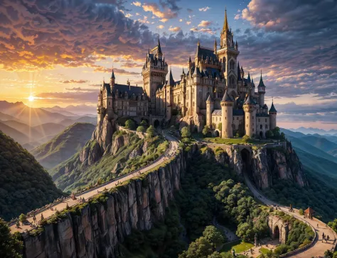 A forbidden castle high up in the mountains reaching for heaven, sunrise, pixel art, (intricate details:1.12), hdr, (intricate details, hyperdetailed:1.15), (hyperrealism, soft light, sharp:1.2), <lora:add_detail:0.5>, <lora:epiNoiseoffset_v2-pynoise:2>,