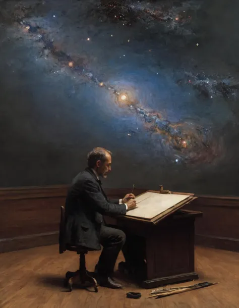 Créer un portrait de l'univers par Thomas Eakins