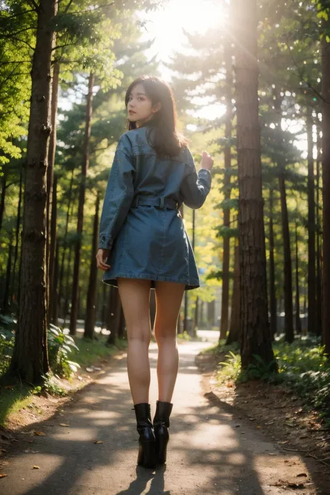 Best Quality,Masterpiece,Ultra High Resolution,(Realisticity:1.4),Original Photo,Cinematic Lighting,
1Girl,full body,forest,suns...