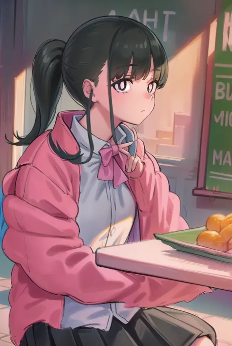 yorumacgirlfriend, <lyco:yoru mac girlfriend-lyco-nochekaiser:1>,
yoru mac girlfriend, bangs, black hair, ponytail, sidelocks, (...