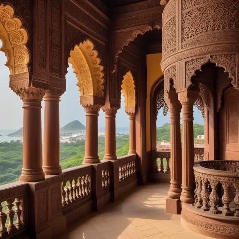 Fort, the Fort is Adroit and Remarkable, ornate details, Romantic, L USM, intricate