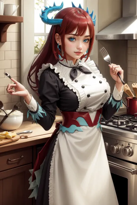 (masterpiece, best quality),  intricate details,
1girl,  <lora:Kitchen_Dragonmaid:0.8> kitchen_dragonmaid,