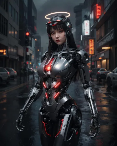 1girl,solo,large breasts,
cyberpunk,outdoors,ruins,cityscape, red eyes, very long hair,
<lora:T88[mecha musume, mechanical parts, robot joints,android,mechanical body,headgear]:0.7>,
mecha musume, mechanical parts, robot joints,android,mechanical body,
sta...