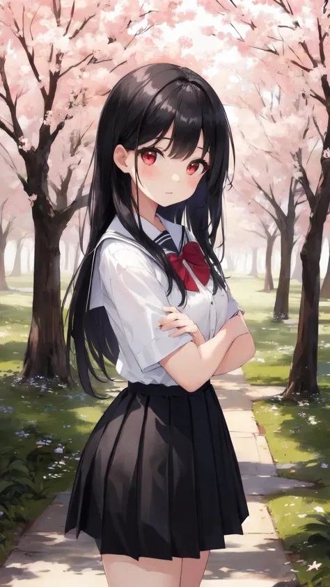 ,(masterpiece),(highres),(high quality),(beautiful illustration),
,(cute girl:1.2),(solo),(skinny),(petite),
,(black hair:1.3),(...