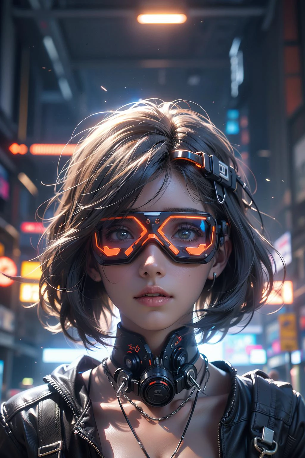 1 chica,ciberpunk,ciencia ficción,(pantalla montada en la cabeza:1.3),brillante,gafas de realidad virtual,onda de vapor,
mejor calidad,Obra maestra,resolución ultra alta,muy detallado, 8k, tendencia en Artstation:Greg Rutkowski, hyperrealism, aberración cromática, hyperrealism, color vibrante, dramático