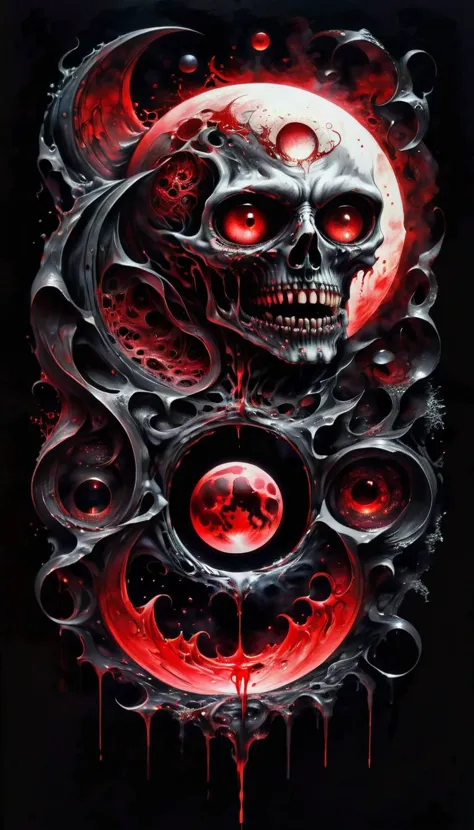 black moon, war, blood, Death, Hate, Woe, Doom,
illusionix red ink, black background