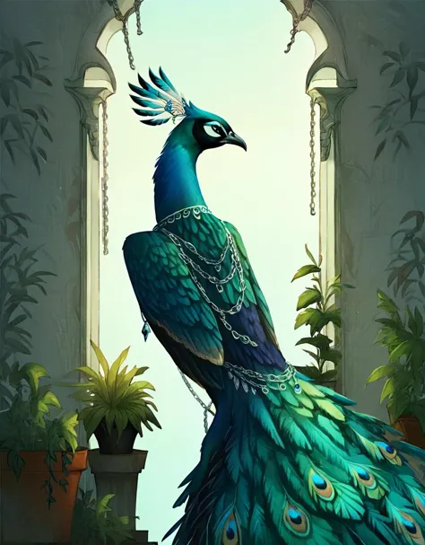 Peacock animal/humanoid [Pony]