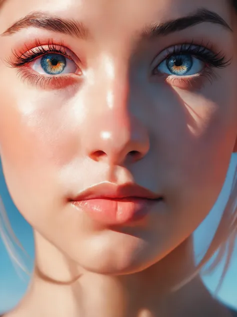 shot by Martin Schoeller, adult girl, makro view of eyes and nose, side view, very detailed, 4k, 8k, amazing likeness. very detailed, masterpiece. cinematic. dramatic. stylized. beautiful. sunset lighting. photorealistic portrait. artstation. 25mm f/1.7 asph lens. ultra realistic faces. poster quality. smooth. sharp focus. ultra realistic details. high resolution. award winning photography. nikon d 850. canon eos r5. shutterstock. behance hd by lois van baarle. kodak portra. by ilya kuvshinov rossdraws. pastel painting. award winning photography. dramatic. detailed. intricate. trending on instagram.
