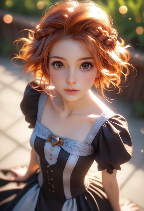 zpdxlrl,score_9, score_8_up, score_7_up, a hyper realistic ultra detailed photo of beautiful woman,
themed braid hair ,
ginger  ...