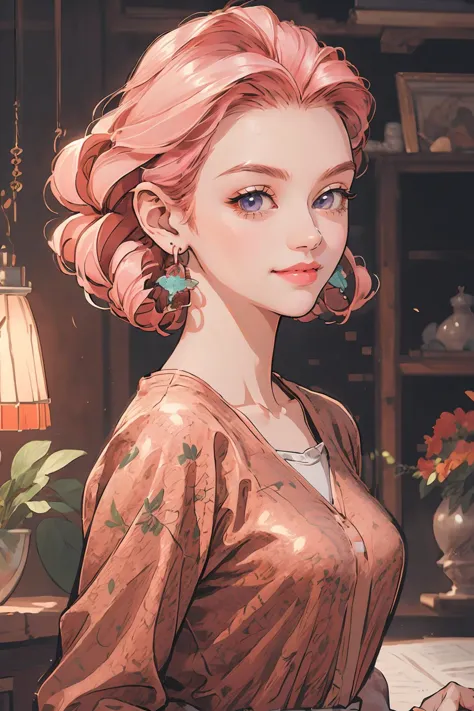 8k high quality detailed,highres,anime,comic,detailed image,
(an illustration of a teenage girl posing,(an illustration of girl,teenage girl)),(magazine_illustration),
(, azurevivian,1girl,pink hair,earrings,purple eyes,forehead,medium breasts),(Enigmatic Smile),detailed_face,
((body_bridge):0.8),
((,red dress,realistic_silk_texture):0.85),(,realistic clothing texture,realistic_skin_texture),<lora:Azure_Dreams_-_Vivian:0.65>,<lora:anxiang:0.4>,<lora:more_details:0.2>