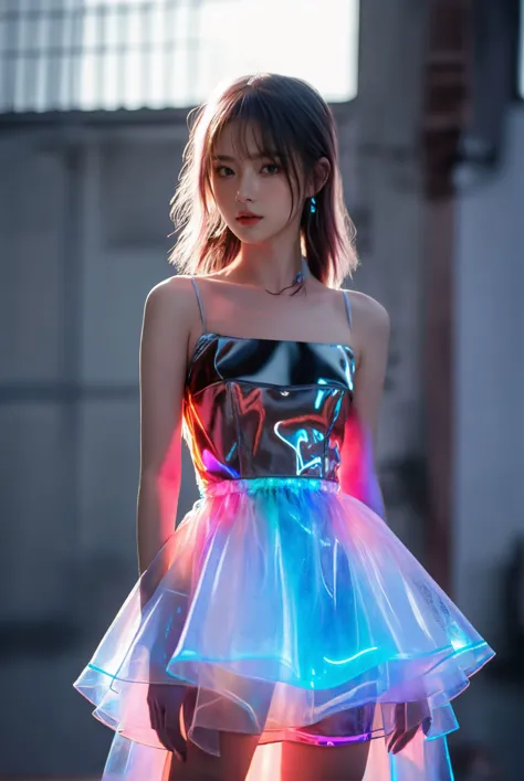 xuer hologram Laser dress,
<lora:~Q?-Qh`oxuer hologram Laser dress:0.8>,