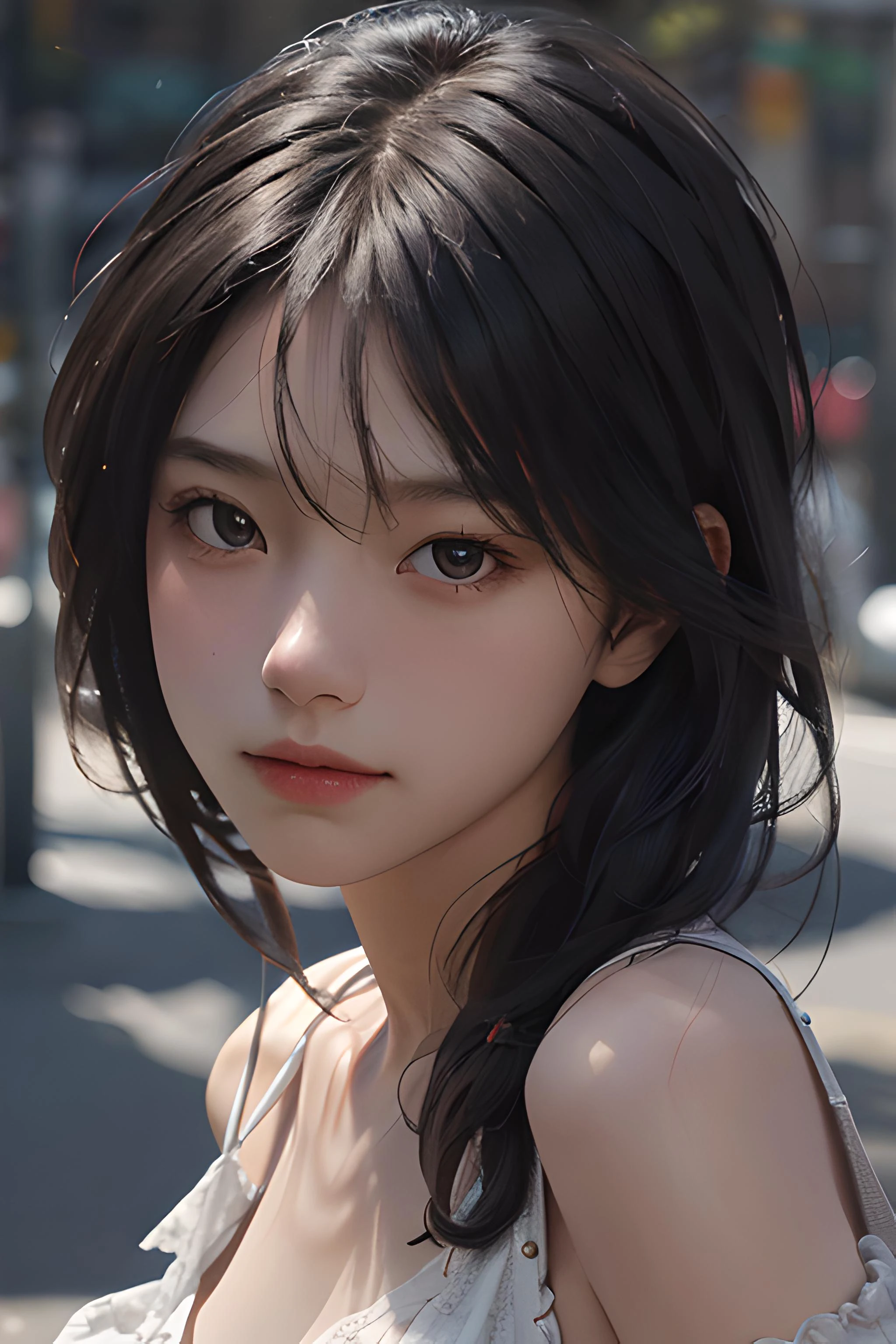 Best quality,masterpiece,ultra high res,(photorealistic:1.4),1girl,shoulder,charming,Looking at the camera,