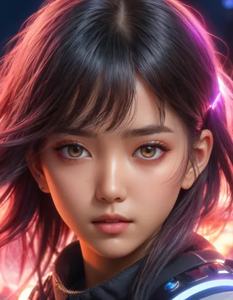 (masterpiece:1.1), (highest quality:1.1), (HDR:1.0), extreme quality, cg, (anime wallpaper), stylized, detailed face+eyes, (colorful), (powerful colors:1.4), photo of a girl, (tan skin), fashionable, light dust, varied depth of field, medium hair, long hair, white hair, masterpiece, 8k, tone mapping, hyper focus, red, glowing eyes, (upper body:0.8), natural body, limited palette, (detailed hair:1.13), (cyber aesthetic:1.3), (epic anime drawing:0.7), (white outlines), (creative background), (creative), hard lighting, solo, clarity, (by Giovanni Battista Caccioli:1.6), (accomplished:0.8)
, detailed, realistic, 8k uhd, high quality