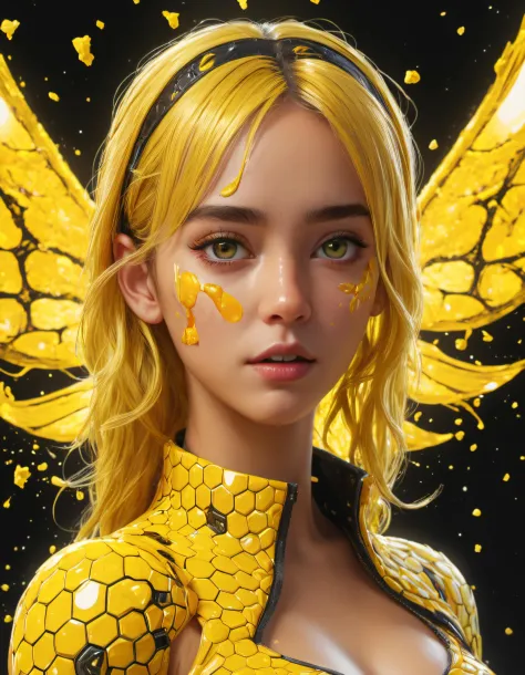 masterpiece, best quality, 1girl, large eyes, (cartoon), upper body, splashing, abstract, psychedelic, (neon:0.8), extremely detailed, (honeycomb pattern), tiger ears, (creative:1.3), intricate detail, (pretty face), dynamic lighting, natural lighting, (yellow:1.3), photorealistic, sy3, SMM, bad X, SimplepositiveXLv1
, detailed, realistic, 8k uhd, high quality