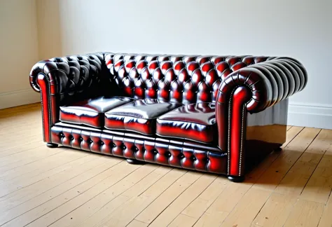 an mdgmmy chesterfield sofa<lora:gummy:1>