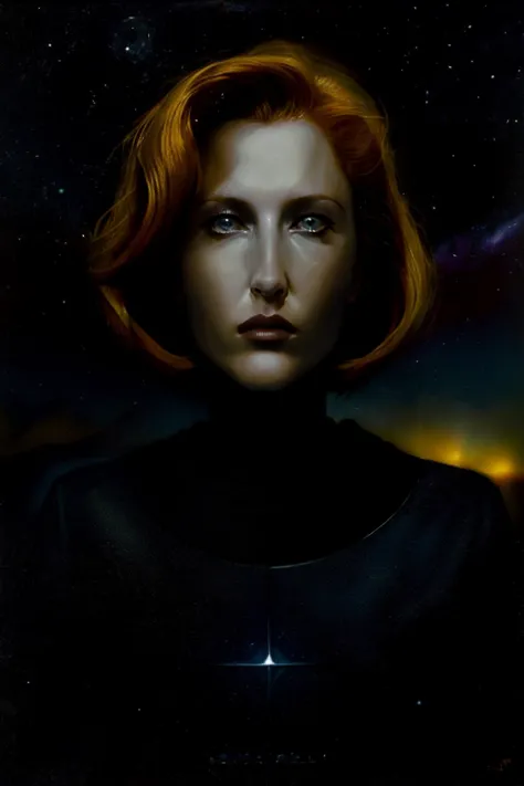 <lora:DanaScullySD_v2:1> agentscully, (Darkness Falls), highly detailed, cinematic, mysterious, surreal, abstract,