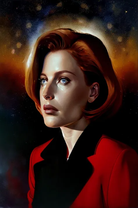 <lora:DanaScullySD_v2:1> agentscully, (the truth is out there), highly detailed, cinematic, mysterious, surreal, abstract,