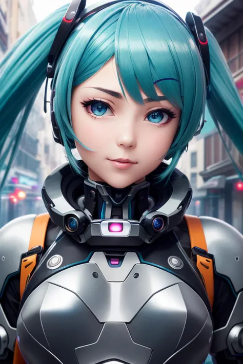 1girl, (masterpice:1.3), highres, high-detailed, high quality, (solo), (4k), (perfect face and eyes), dynamic light, intricate_details, street, hatsune miku, bodysuit, mecha, science fiction, <lora:LowRA:0.2>, lowra <lora:GoodHands-vanilla:1> <lora:beaurif...