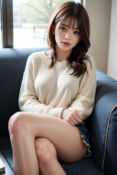 1girl,sitting on a cozy couch,crossing legs,soft light
  <lora:WeeBNK48-02:1>