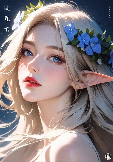 1girl,solo,elf,[white hair|blonde hair],long hair,head wreath,parted bangs,(mature female:1.2),large breasts,lips,pointy ears,floating hair,red lips,blue eyes,portrait,cover page,[[realistic]]
masterpiece,newest,absurdres,sensitive,very aesthetic,<lora:fashigirl-v2-sdxl-7ep:0.75>,