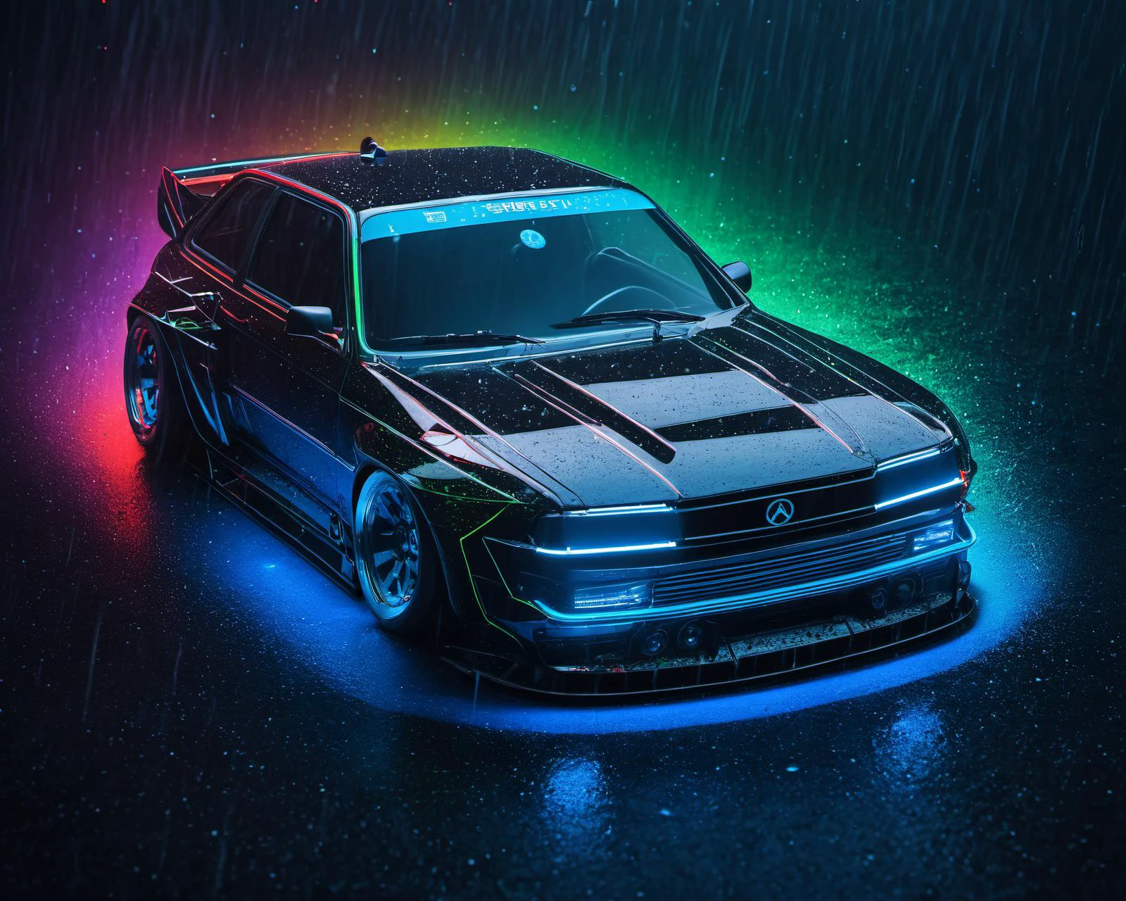 (intrincated details:1.2), (photorealistic), (masterpiece), (photography),  cinematic lighting, 
cyberpunk ambient, car, ground vehicle, motor vehicle, no humans, scenery, solo, vehicle focus, night time, , neon lights
 (Highest picture quality), (Master's work),, (ultra-detailed), the portrait is centered, , water drop, (rain), (outdoors), stained,, nature background, close up, ((on back)), water, lying in water, masterpiece, best quality, ultra high res, highly detailed, (abstract expressionism art:1.4),, dark rainbow theme, colorful, visually stunning, beautiful, gorgeous, emotional, intricate, perferct shading, aura, neural network
cartoon style, masterpiece, best quality, ultra high res, extremely detailed, (psychedelic art:1.4),visually stunning, beautiful, award-winning illustration, cosmic space background, ethereal atmosphere, ultra quality, cosmical concept, rainbow strings, rainbow skin, rainbow bloody veins growing and intertwining out of the darkness, nailed wire, oozing thick blue blood, sharp neon, veins growing and pumping blood, vascular networks growing, green veins everywhere, yin and yang, glowing space, glowing stars, infinity symbol